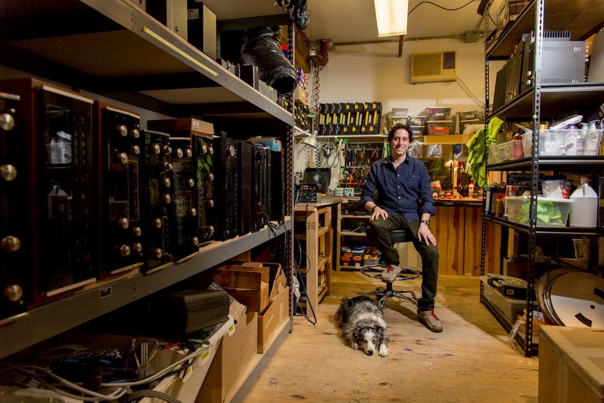 Man sitting in shop